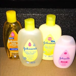 New/Sealed Lot of Johnson’s Original Baby Lotion + Baby Wash + Baby Shampoo